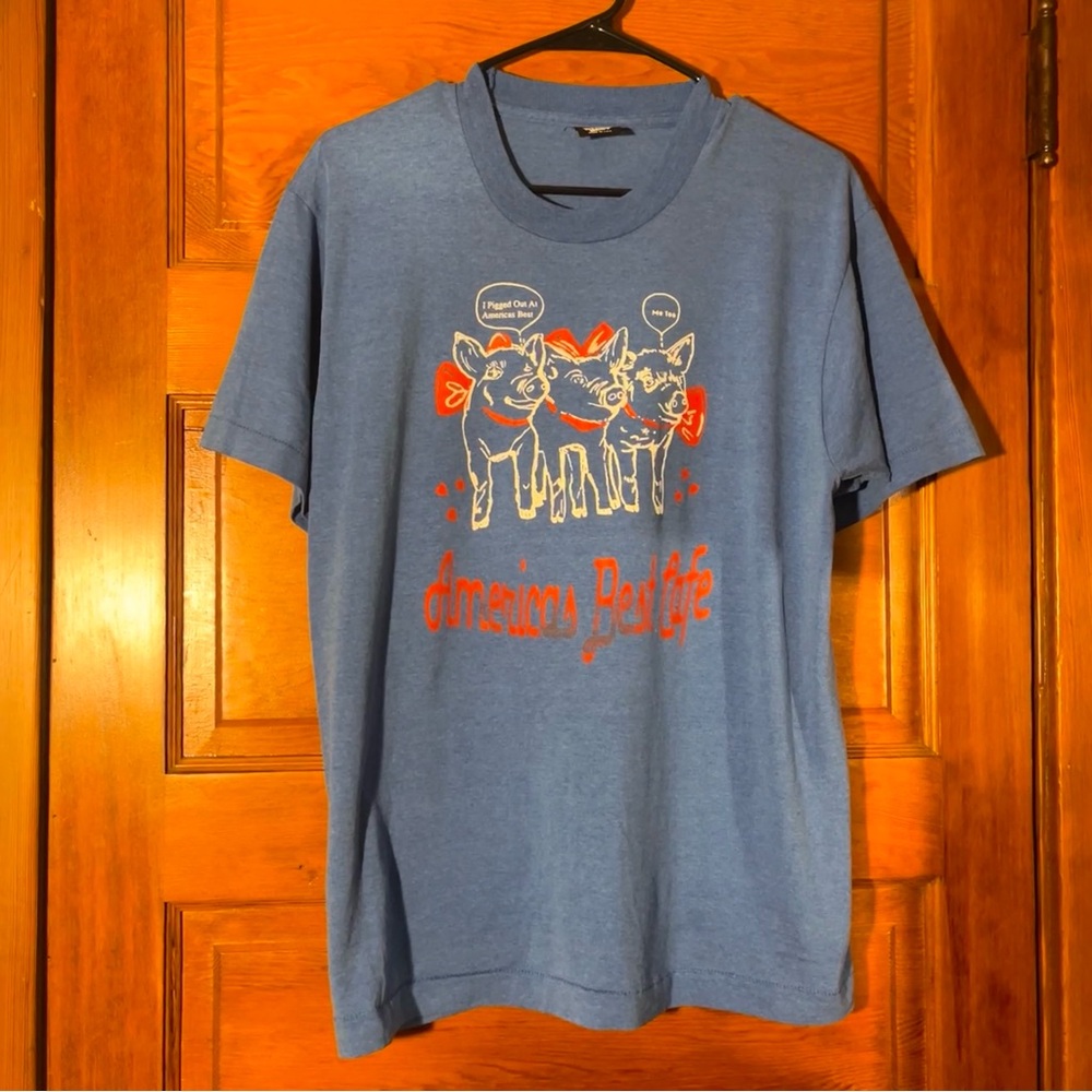 Vintage Screen Stars Graphic Tee - Americas Best Cafe - Size Large